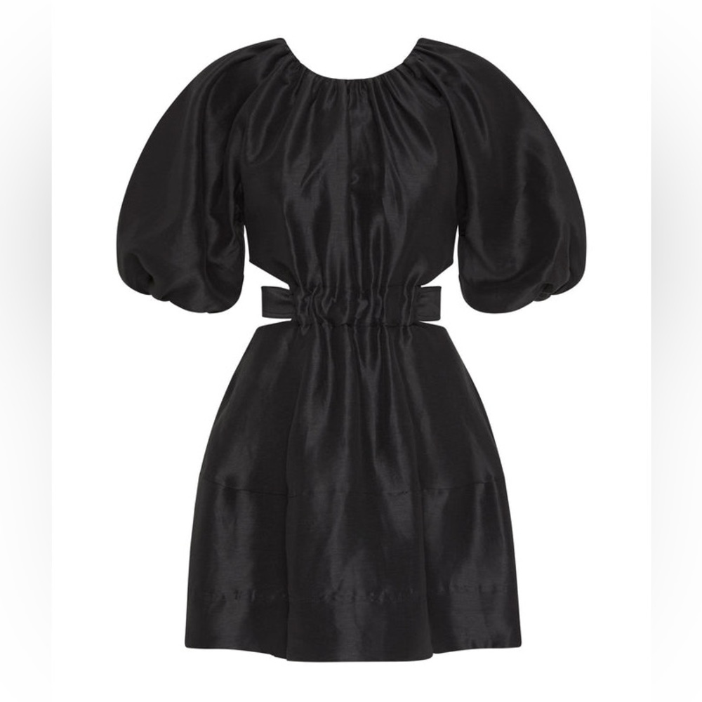 Aje. Mimosa Cutout Mini Dress in Black